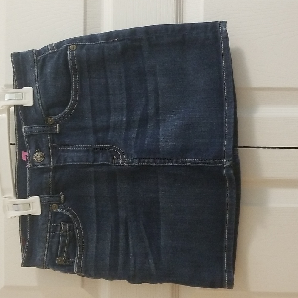 7 For All Mankind Girls Jean  Skirt size 14  EUC